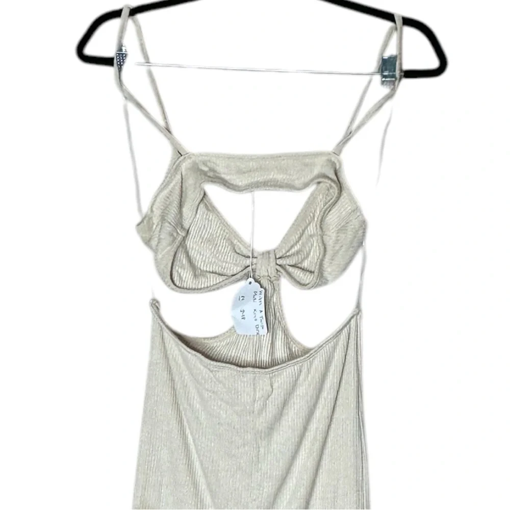 Knit Midi Dress Cut Out Cover Up Size Medium